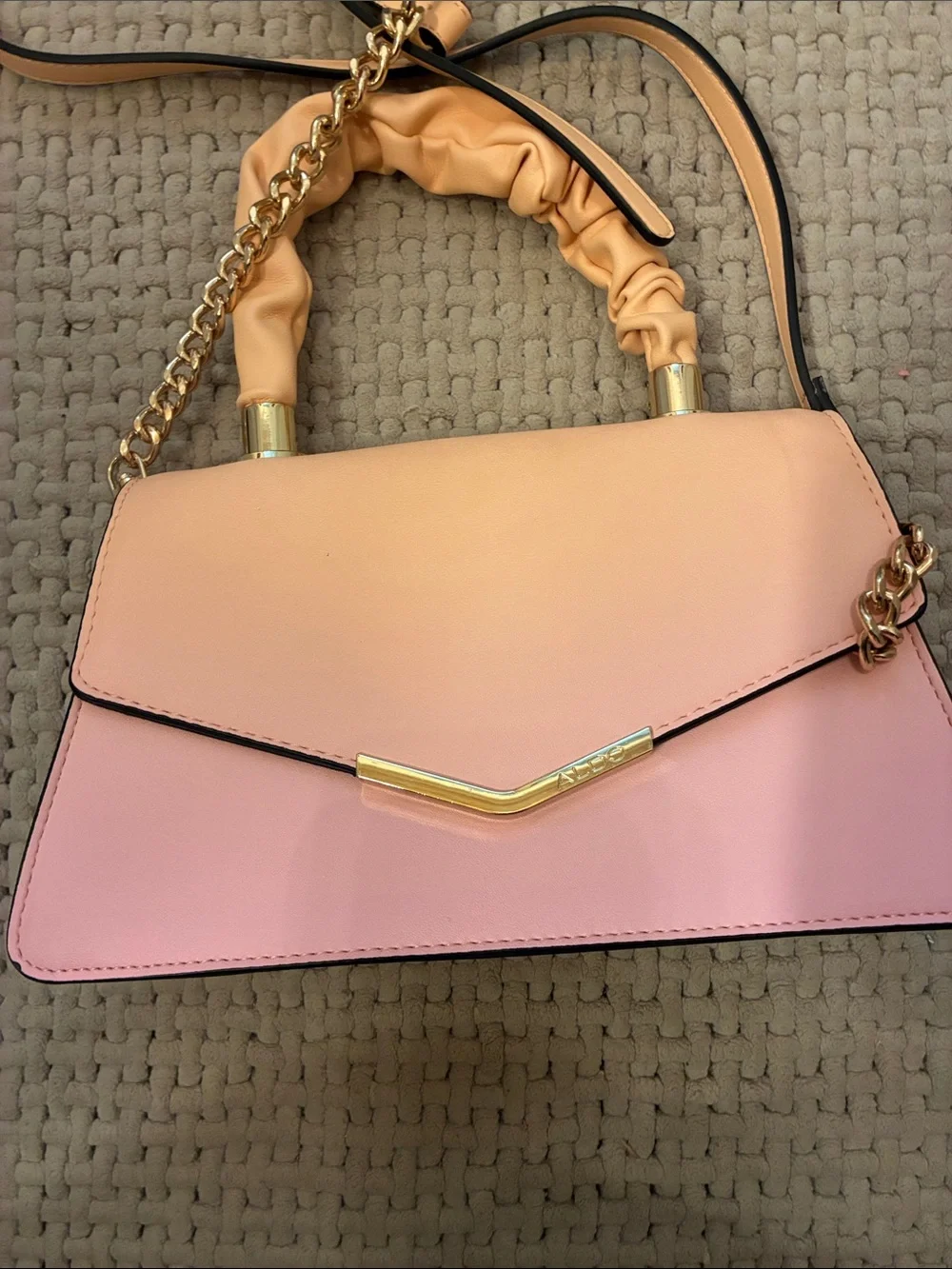 Aldo Pink to‎ Peach Ombre Top-Handle Satchel